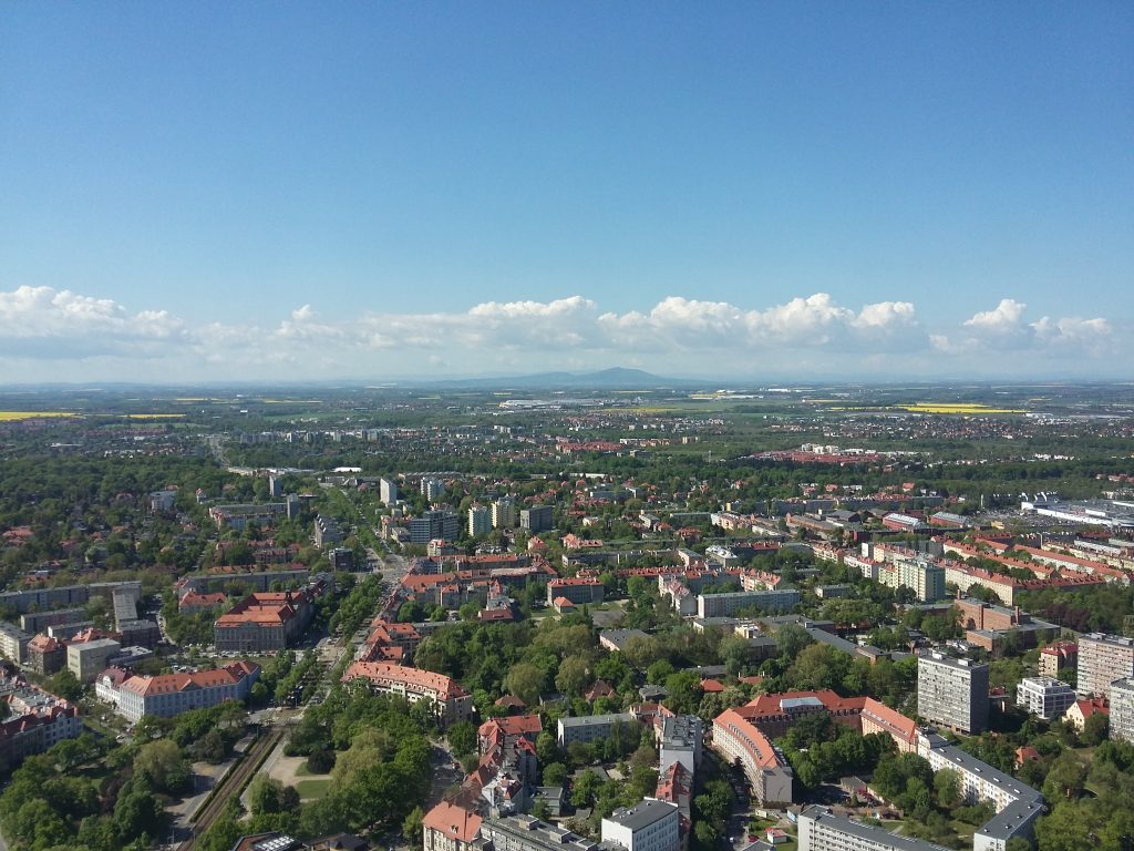 Wrocław z lotu ptaka, 7 maja 2015 r.